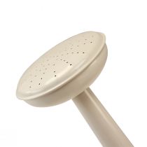 Artikel Vintage metalvandkande, cremehvid, dekorativ og funktionel, plantekasse til tørrede og kunstige blomster, indendørs vandkande, 26 cm H, 5 liter