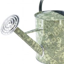 Artikel Vandkande til plantning dekoration grønne sølv blomster Ø18cm