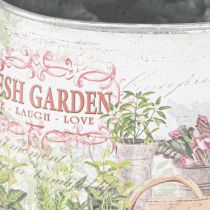 Artikel Vandkande dekoration sølv metal Fresh Garden 30x11x14,5cm