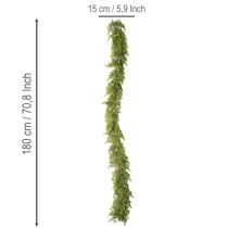 Artikel Kunstig cypres-guirlande med kogler, 180 cm, til bord og dør