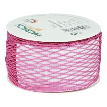 Artikel Nettape, gittertape, dekorative tape, pink, trådforstærket, 50 mm, 10m