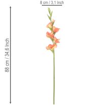 Artikel Kunstig gladiolus med mange blomster til en buket, 88 cm