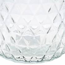 Dekorativ glas diamant glas vase klar blomstervase 2 stk