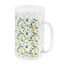 Artikel Glaskande citroner og oliven dekorativ kande glas H17cm