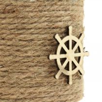 Fyrfadsstage Maritim lanterneglas Ø10,5cm H10cm 2stk