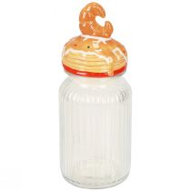 Artikel Bonboniere kiksekrukke med låg croissant Ø11cm H28,5cm