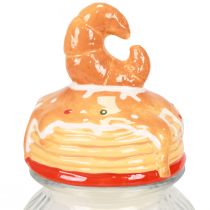 Artikel Bonboniere kiksekrukke med låg croissant Ø11cm H28,5cm