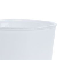 Artikel Glasurtepotte hvid Ø10cm H8,5cm