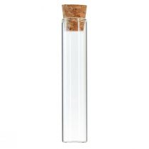 Artikel Reagensglas dekorative glasrør kork minivaser H13cm 24 stk