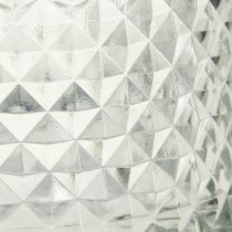 Artikel Glasskål fyrfadsstage retro diamant klar Ø10,5cm 2stk