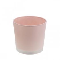 Artikel Urtepotte glas plantekasse pink glasbalje Ø11,5cm H11cm