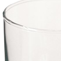 Artikel Glasvase, blomstervase, dekorativ vase i farveløs Ø9cm H10cm