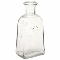 Artikel Glasvase flaskevase med motivvase glas klar H19cm 2 stk.