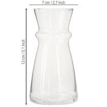 Artikel Glasvase hyacintvase dekorativ vase gennemsigtig Ø7cm H13cm