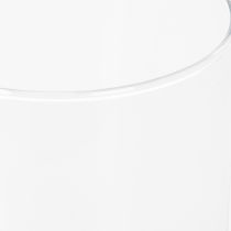 Artikel Høj glasvase, simpel glascylinder som blomstervase eller dekorativt glas, 20 cm