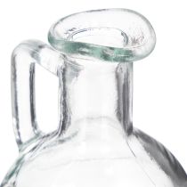 Artikel Minivase/vandkande med hank til spisebordet derhjemme, dekorativ og funktionel, 12 cm, 6 stk.