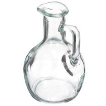 Artikel Minivase/vandkande med hank til spisebordet derhjemme, dekorativ og funktionel, 12 cm, 6 stk.