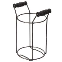 Artikel Glasflaske i metalkurv, ideel til dekorative detaljer i stuen, 20 cm