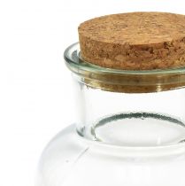 Artikel Glasvase retro apotekerglas med kork Ø8,5cm H17cm