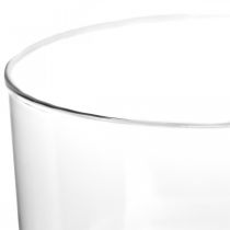 Glasvase med fod ROY lanterne glasdekoration Ø16cm H20cm