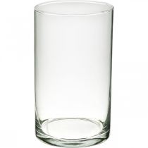Rund glasvase, klarglascylinder Ø9cm H15,5cm