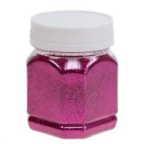 Glitter dekoration lyserød 115g