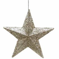 Artikel Glitterstjernechampagne 9,5/5cm 18 stk