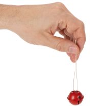 Artikel Klokkeformede dekorative vedhæng med stjernemotiv, 3 cm, 9 stk.