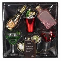 Artikel Mini cocktailpynt til juletræet, 14 cm, 6 stk.