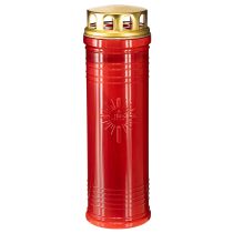 Artikel Gravlys røde Ø7,5cm H24,5cm 1 stk.