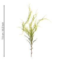 Artikel Kunstig plante af grøn hirsebørste til elegante hængende dekorationer, stilfulde rumtilbehør, 114 cm