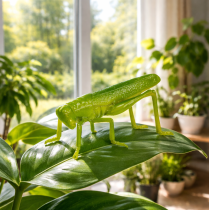 Artikel Græshoppegrøn 11cm 1 stk