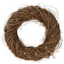 Artikel Stor dekorativ krans elm naturkrans lavet af grene Ø50cm