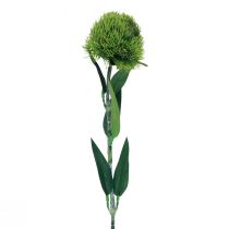 Artikel Grøn skægget nellike kunstig blomst som fra haven 54cm