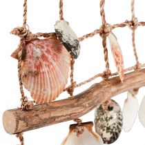 Artikel Hængende dekoration maritime fiskenet dekorationsskaller 50x32cm