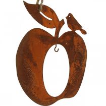 Deco bøjle metal æble pære patina dekoration 23/24cm 2stk