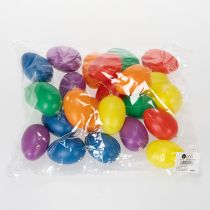 Artikel Påskeægpynt til forårsdekoration, hjem eller have. Farverige dekorative genstande, 6 cm, 24 stk.