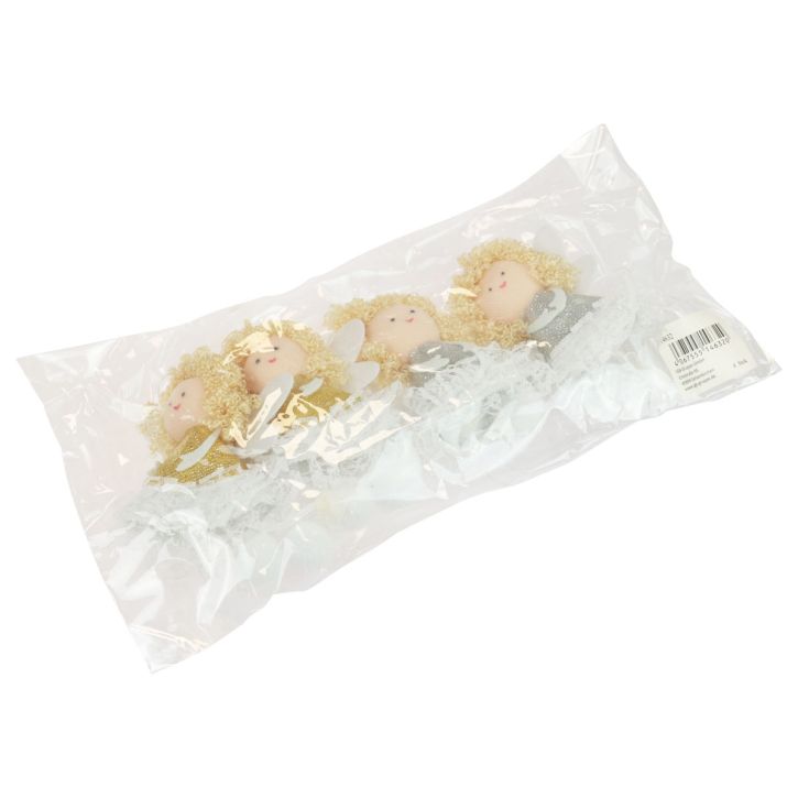 Artikel Engle vedhæng træ dekoration juledekoration H13,5cm 4 stk