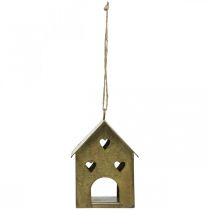 Artikel Juleophæng metalhus vintage guld H9,5cm 3stk