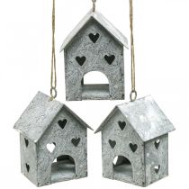 Artikel Julevedhæng metalhus Shabby Chic H9,5cm 3 stk