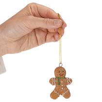 Artikel Dekorative peberkagemandspynt til juletræer, 6 cm, 12 stk.
