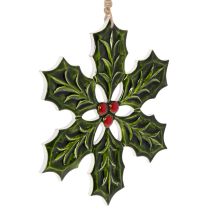 Artikel Kristtorn-julepynt, juledekoration til ophængning, 26 cm