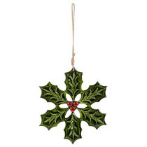 Artikel Kristtorn-julepynt, juledekoration til ophængning, 26 cm