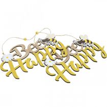 Artikel Dekorativt skilt bi “Bee Happy” sommerdekoration træ 31×18cm 2stk