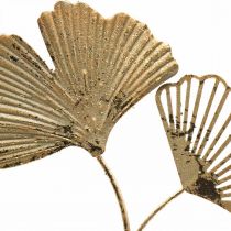 Artikel Ginkgo dekorative guldophæng, vintage metaldekoration, Ø16 cm, sæt med 3, vægdekoration