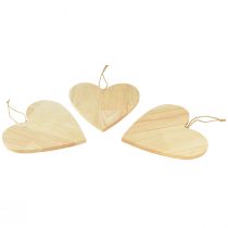 Artikel Træhjerter til maling af dekorative bøjler hjerte natur 20x20cm 3stk
