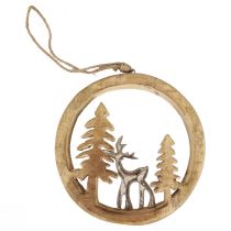 Artikel Hængende dekorationsvindue juledekoration rensdyrtræ dekoration 19,5cm