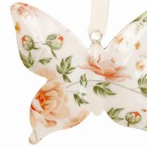 Deco sommerfugle metal deco bøjle blomster B12×H10cm 3stk