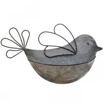 Hængekrukke metal fuglevæg urtepotte til ophæng 34×22cm