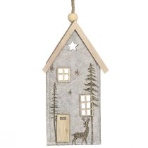 Artikel Hus til ophængning af julefiltdekoration beige 15cm 6 stk